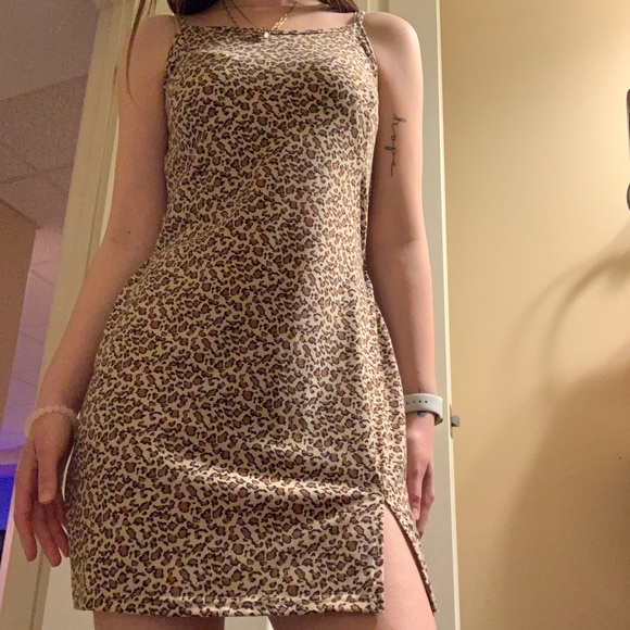 Cheetah print cami dress - Picture 4 of 4